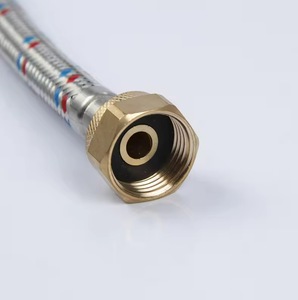Buena calidad F1/2 aluminio Flexible trenzado manguera <span class=keywords><strong>de</strong></span> Metal cocina grifo entrada tubería <span class=keywords><strong>de</strong></span> <span class=keywords><strong>agua</strong></span> <span class=keywords><strong>para</strong></span> lavabos grifos - Product Image 4
