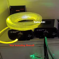 Source de lumière à fibres optiques LED RGBW DMX512 100W, éclairage de plafond étoilé sur grande surface, illuminateur à fibres optiques pour kit de plafond étoilé RGB scintillant