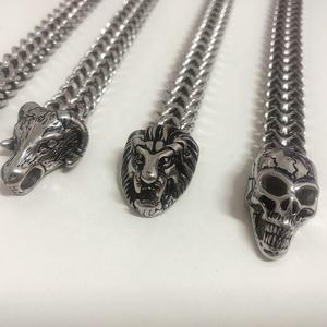 กำไลข้อมือลายสัตว์ สิงโต/ผี/แพะ/หมาป่า  วัสดุสแตนเลส 316L  ขายส่งโดยตรง - Product Image 6