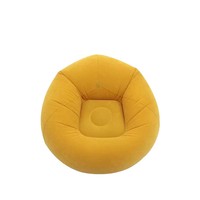 Canapé gonflable paresseux transfrontalier, pliable, pour loisirs en plein air, lit-canapé individuel, en PVC floqué, portable, tabouret-canapé