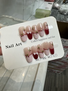 <span class=keywords><strong>Uñas</strong></span> postizas de lujo hechas a mano, cortas, con diseño de flores 3D de gel acrílico y diamantes, cubierta completa, cuadradas y almendradas, para <span class=keywords><strong>verano</strong></span> 2026, al por mayor - Product Image 5