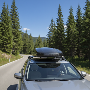 Boîte <span class=keywords><strong>de</strong></span> <span class=keywords><strong>toit</strong></span> <span class=keywords><strong>700L</strong></span> universelle pour Toyota Honda BMW berline SUV MPV, barre transversale spéciale silencieuse, style fibre <span class=keywords><strong>de</strong></span> carbone - Product Image 3