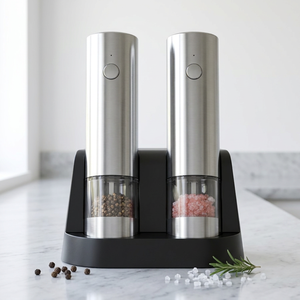Custom Multi Functional Rechargeable Salt and <b>Pepper</b> <b>Grinder</b> <b>Pepper</b> <b>Grinder</b> Adjustable Stainless Steel Salt and <b>Pepper</b> Mill - Product Image 1