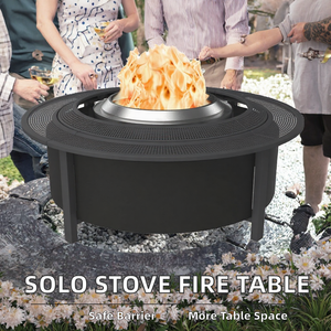Heavy Duty 52.6 Inch <b>Fire</b> <b>Pit</b> Surround Tabletop Portable Metal Mesh <b>Fire</b> <b>Pit</b> Safety Barrier with Extra Space for Outdoor Patio - Product Image 2