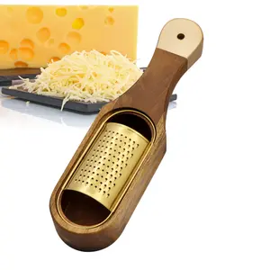 新しいゴールデンチーズおろし金アカシア材