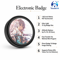 Badge numérique portable à écran tactile HD, partage d'images, diaporama, texte défilant pour concerts, anime, cosplay, cadeaux