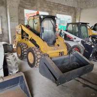 Pernah digunakan caterpillar 246d selip steer loader fleksibilitas dan efisiensi obral besar dalam kondisi baik digunakan 3ton Mini skid Steer Loader