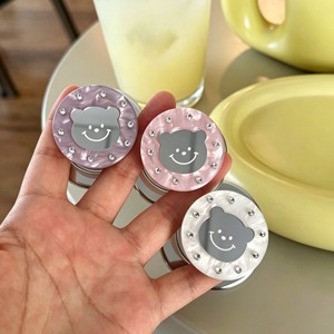 Star Diamond <b>Cute</b> <b>Bear</b> Magnetic Airbag Bracket Magnetic Simple Ring Wholesale Desk Phone Stand Telescopic Korean Ins Style - Product Image 1