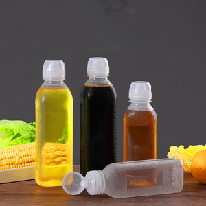 300ml 500ml Plastic Squeeze Bottle Anti Slip for Honey Jar with Valve Flip Top Cap for Oil Honey <b>BBQ</b> Sauce - Product Image 3