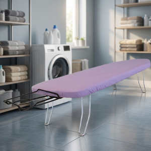 Planche à repasser compacte et légère Belda, design pliable, réglable, en acier perforé, acier thermolaqué, pour salle de bain et cuisine - Product Image 2