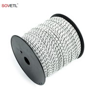 Corde antistatique en polyester ESD conducteur de 2mm 3mm 4mm 6mm pour machine d'impression de rideaux