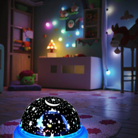 Projecteur d'étoiles USB Lumière de projection d'étoiles à LED moderne Soucoupe volante UFO Ciel de nuit Projecteur de sommeil Lumière principale d'étoiles en ABS