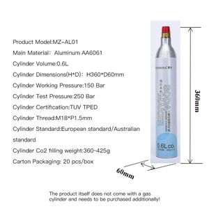 Machine de carbonatation manuelle professionnelle 1L unité de bureau en acier inoxydable pour l'<span class=keywords><strong>eau</strong></span> <span class=keywords><strong>gazeuse</strong></span> fraîche instantanée Type froid - Product Image 6