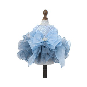 Blue Galaxy Wedding Dress For Pets Dog <b>Cat</b> Skirt Cute Polyester Four Seasons Solid Color Pet <b>Clothes</b> - Product Image 5