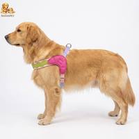Harnais pour chien OEM personnalisé, tendance, écologique, anti-traction, réglable, avec gilet réfléchissant, rembourrage doux, sangle de poitrine facile pour animaux de compagnie et attaches de laisse