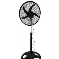 Ventilateur de sol électrique en plastique de 18 pouces avec oscillation, 3 vitesses, fonctionnement silencieux pour usage domestique, vente en gros