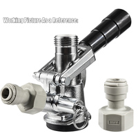 Raccord à poussée rapide pour adaptateur de coupleur de fût de tuyau de bière 3/8 "connecteur Speedfit en plastique à joint rapide pneumatique pour ligne de bière