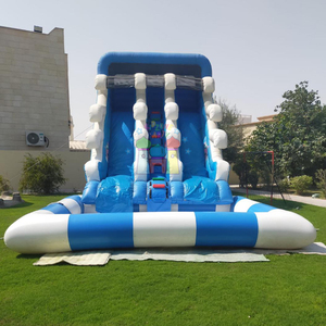 Venta al por mayor niños fiesta rebote Castillo comercial rebote <span class=keywords><strong>tobogan</strong></span> acuatico inflable parque acuático inflable con piscina - Product Image 2
