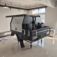 Caisse de camionnette robuste en aluminium pour Hilux - Plateau de chargement tout-terrain avec tiroirs et rangement verrouillable