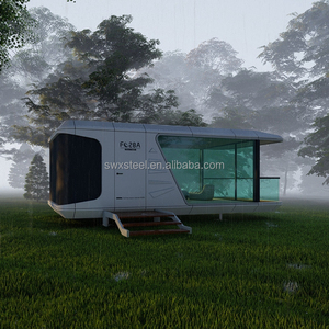La última casa de cápsula espacial portátil, casa de vacaciones completa para acampar, diseño inspirado en la casa de Apple de vidrio de acero duradero - Product Image 5