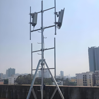 Mât de télécommunication robuste en acier au carbone Q355 galvanisé à chaud avec services de pliage et de découpe pour l'installation d'antennes 4G LTE