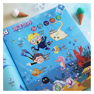 หนังสือเสียงแบบสัมผัสสำหรับเด็ก ฝึกเรียนรู้และเล่น<span class=keywords><strong>ภาษา</strong></span><span class=keywords><strong>จีน</strong></span> กวางตุ้ง อังกฤษ แมนดาริน พร้อมเสียงพูด - Product Image 3