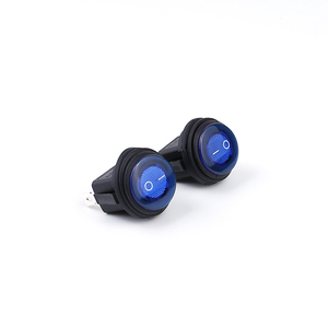 Interrupteur à bascule miniature rond à 4 broches T125 55 1e4 250v 21*15 Mini blanc LED On-on r11 T105/2 broches 16a 250v 3 voies 20mm montage fileté - Product Image 3