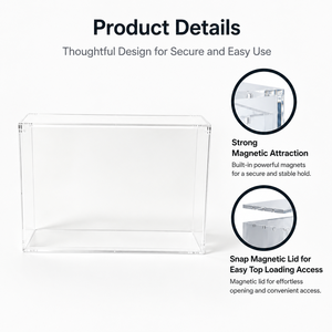 Estuche Magnético Acrílico Transparente <span class=keywords><strong>de</strong></span> 5 mm <span class=keywords><strong>de</strong></span> Alto, Anti-Amarilleo, Anti-UV, con Filtro <span class=keywords><strong>de</strong></span> Luz Azul para TGG Mega <span class=keywords><strong>Charizard</strong></span> UPC PTCG <span class=keywords><strong>Ultra</strong></span> <span class=keywords><strong>Premium</strong></span> Collection Box - Product Image 2