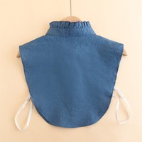 Col faux bleu en perles pour homme, col de chemise en pierres naturelles, col pastoral pour homme, veste