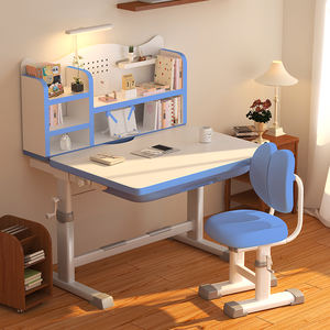 Wettbewerbs fähige Preise Komplettes, komfortables Schreibtisch-und Stuhlset Verstellbarer Kinder schreibtisch Schlafzimmer-Kinder tisch mit industrieller Stärke - Product Image 1