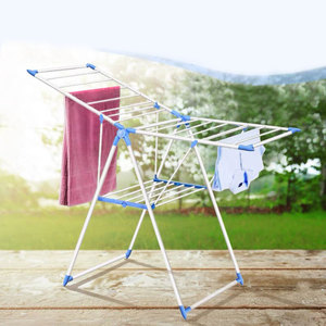 Tendedero de Ropa Metálico Multifuncional Plegable para Uso Doméstico, Ahorra Espacio, Tendedero Vertical para Ropa y Toallas - Product Image 4