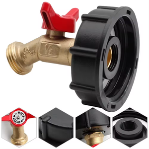 Chất lượng cao kết nối IBC s60x6 nữ x 1/2 "s60x6 nữ x 1/2" BSP /NPT đôi phụ kiện nữ - Product Image 6