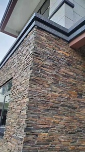 Bên ngoài bức tường văn hóa đá hình dạng ngẫu nhiên tấm gạch ánh sáng màu xám tường ốp <span class=keywords><strong>Slate</strong></span> đá cho lò sưởi và bên ngoài bức tường - Product Image 5