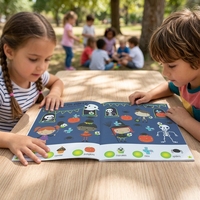Impresión de Libros Infantiles Personalizados de Tapa Dura Profesional a Todo Color, en Cartón, para Promoción Infantil, Tamaño Personalizado