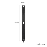 Antena PCB Flexible U.FL LoRa de Bajo Perfil, Coaxial, de Microstrip, Integrada, Direccional de Alta Ganancia, 860-930MHz