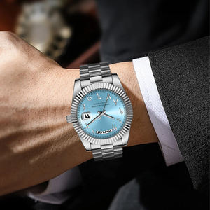 Relojes de Lujo para Hombre con Esfera Simple con Números Arábigos, Aleación, Cristal, Movimiento Citizen, Marca Privada, Venta al Por Mayor - Product Image 4