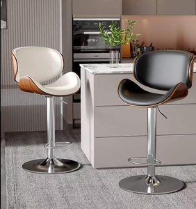 <b>Adjustable</b> Swivel <b>Bar</b> <b>Stool</b> with Backrest for Kitchen Counter - Product Image 6