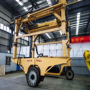 Various Mechanical Equipment 90t High Capacity Straddle Carrier 16m Large Port Logistics with 35 Ton Motor Engine Gearbox - Product Image 1
