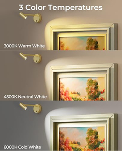 Lámpara de Pared Moderna de Lujo con Foco Ajustable, Fácil Instalación para Espejo, Tocador, Pasillo y Estantería - Product Image 2