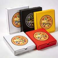 Boîtes à pizza personnalisées pour emballages alimentaires, emballages à emporter, boîtes à pizza jetables
