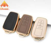 GZ Domi – Coque de clé de voiture intelligente en cuir artificiel TPU de luxe, fabricant OEM/ODM, vente en gros pour Toyota – Étui de protection pour clé de voiture intelligente