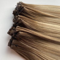 Haiyi Invisible Invisible Sew in Genius Weft Léger 20g 25g pour Cheveux Naturels Fins Sans Enchevêtrement Sans Perte Double Drawn