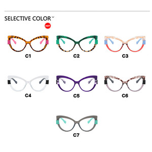 กรอบแว่นตาแฟชั่น TR90 สีสันสดใส รุ่น Cat Eye ป้องกันแสงสีฟ้า สำหรับผู้หญิง พร้อมโลโก้สั่งทำพิเศษ ปี 2026 - Product Image 5