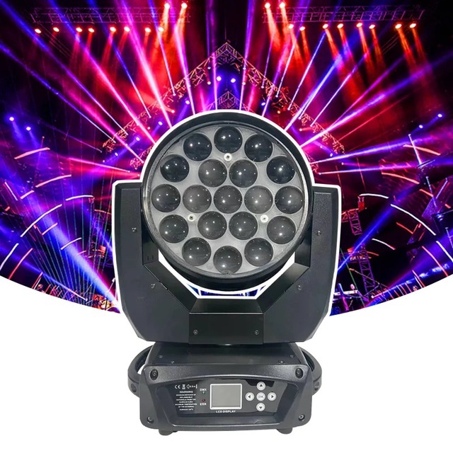 With Soft19*15W Light RGBW Focusing Staining Stage Light Has RGBW 4-in-1 with Diffusion Effect Club and Bar Dance Floor Dyeing