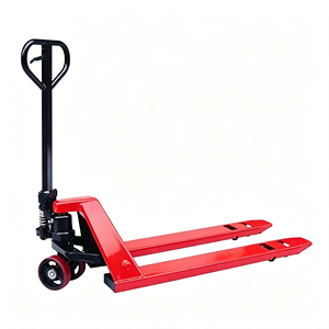 Chariot à palettes hydraulique manuel, transpalette manuel 5500 lb avec châssis en acier, roues en PU, levier 3 en 1, atelier, entrepôt pour garage - Product Image 3