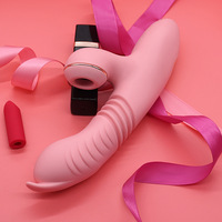 Silikon heizung Schub dildo vibrator mit starkem Saugen weiblicher Stimulator Klitoris Sauger