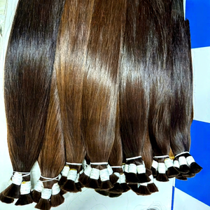 Raw Hair Unprocessed Factory Wholesale Natural Virgin 100% Human Remy Hair <b>Extension</b> Cuticle Aligned Bulk Hair <b>for</b> <b>Braiding</b> - Product Image 1