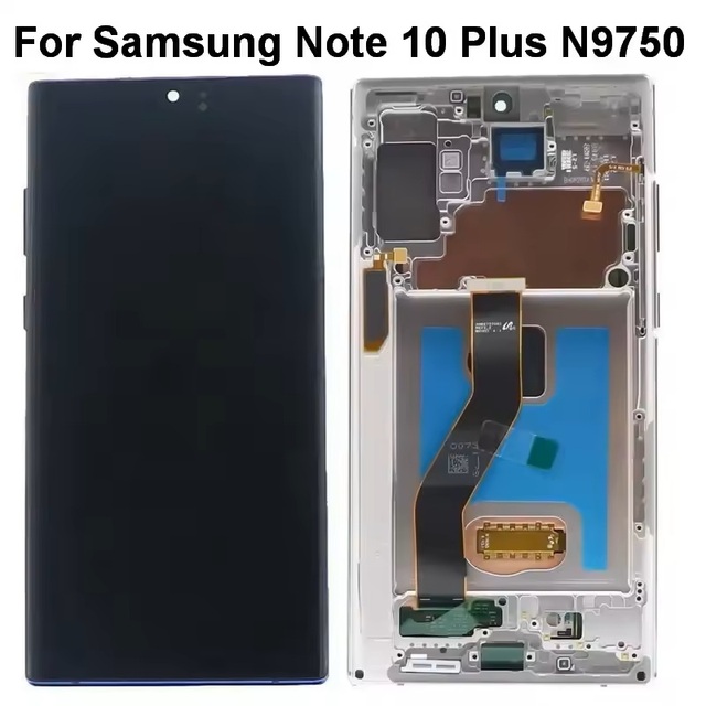 Factory Price 6.8'' OLED Mobile Phone Display Touch Screen Digitizer Frame 1 Year Warranty for for Note10+ N975F N975F/DS