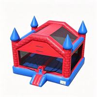 Divertido Castillo Inflable Tipo Ladrillo, Brincolín de 20x19x15 pies, Castillo Inflable Comercial Grande de PVC para Fiestas al Aire Libre