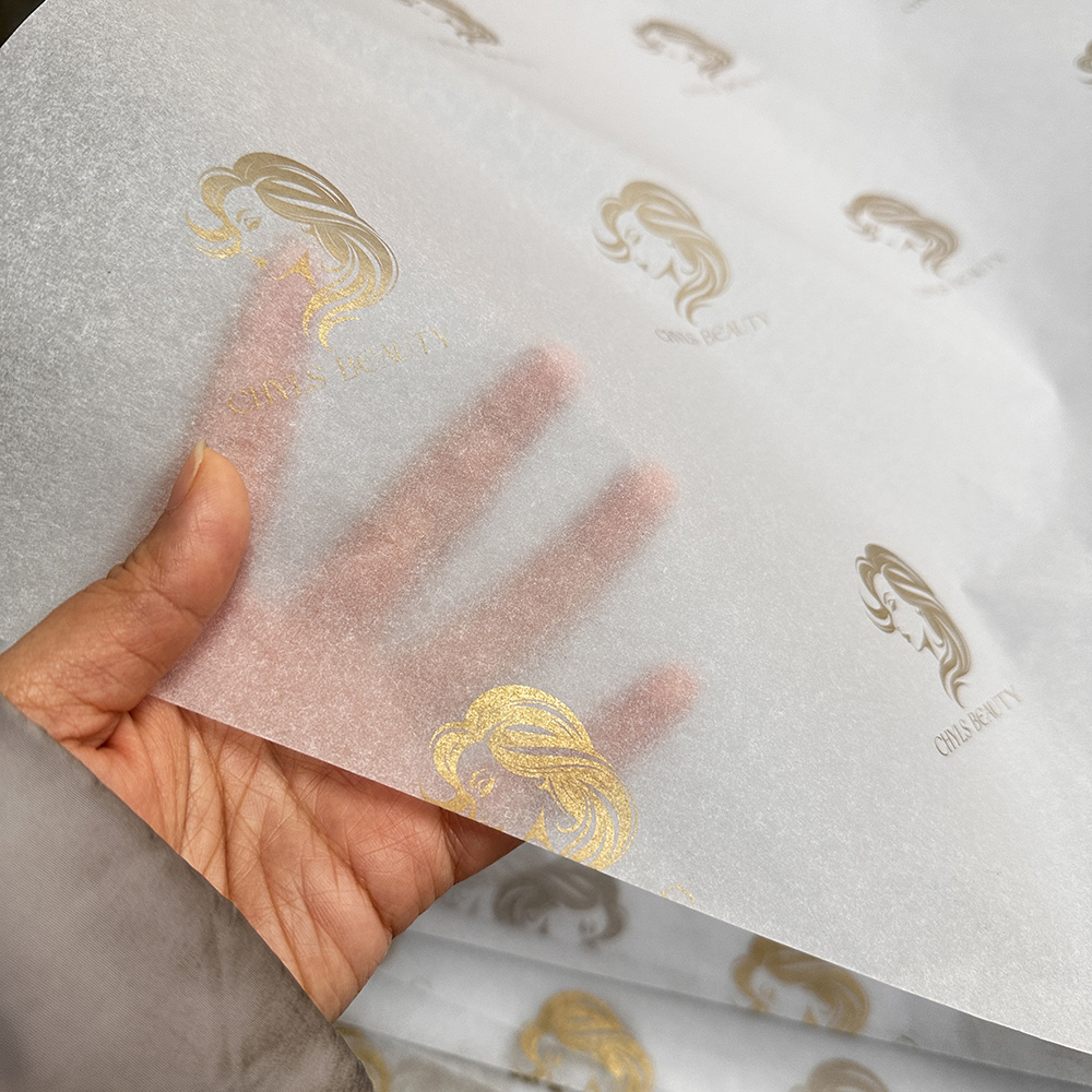 Luxury Packaging Paper with logo Gold Printing Custom Packaging Paper for Clothing Tissue Paper for Wrapping Gift